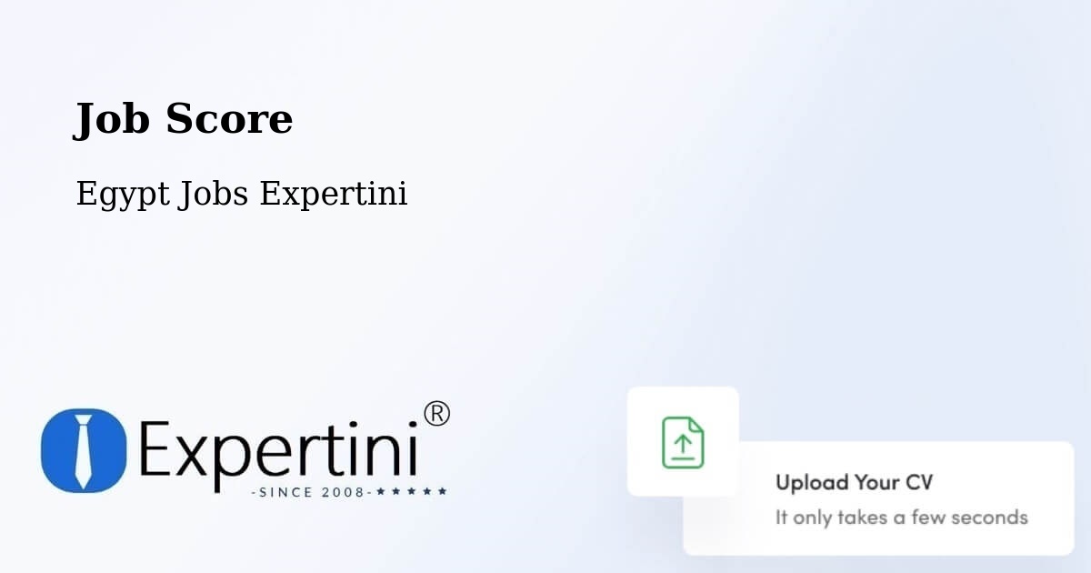 Job Score & Job Description Score Tool – Samālūţ - Egypt Jobs Expertini