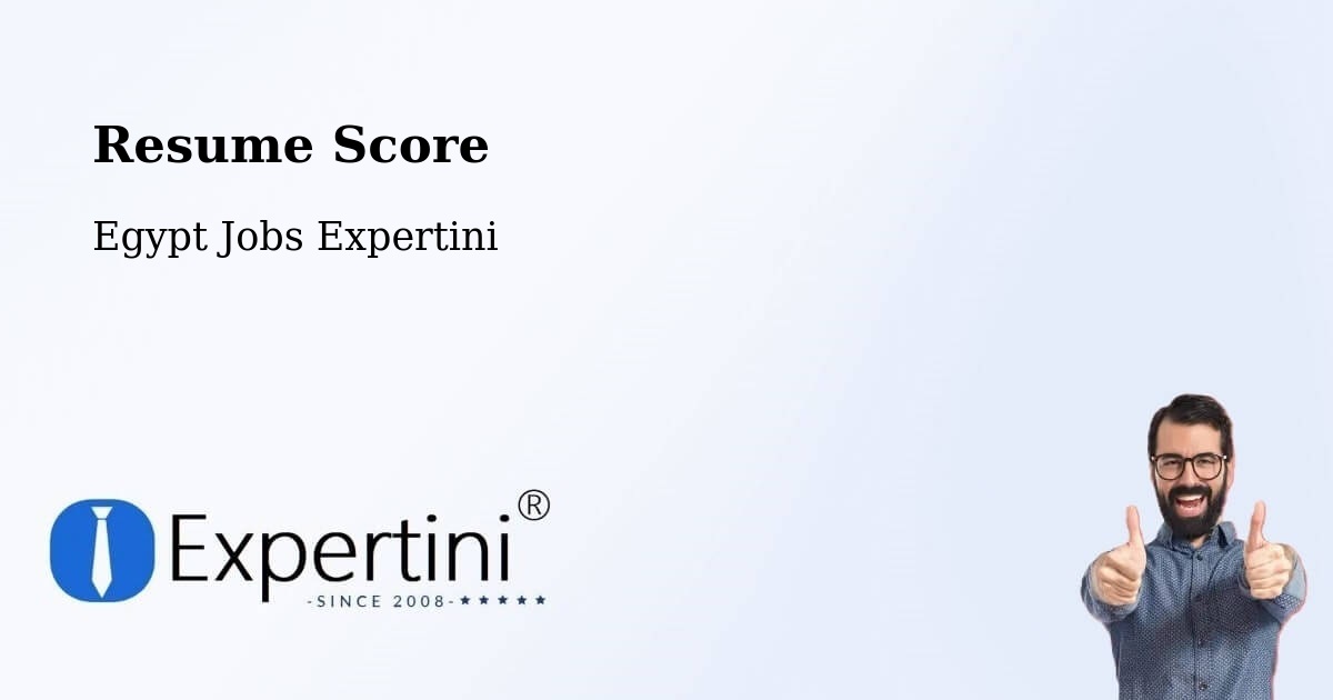 Resume Score & Job Description Match Tool – Samālūţ - Egypt Jobs Expertini